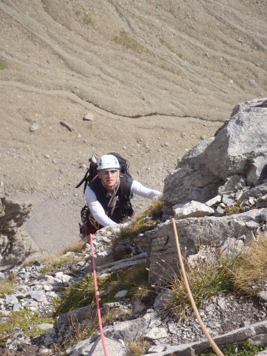 Aiguille de la Nova 038a.jpg - On s'est couvert un peu, il commence  faire frais